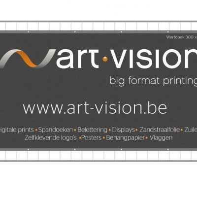 Werfdoek 300×150 cm – Art Vision,