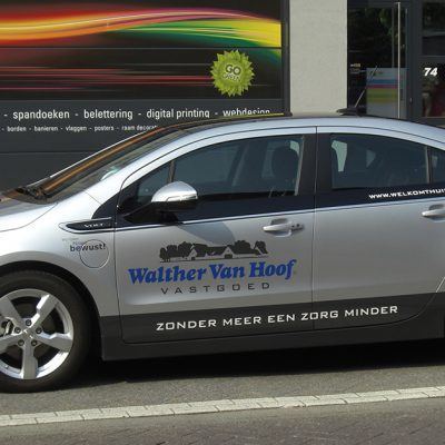 Walter Van Hoof voertuig belettering - Art Vision
